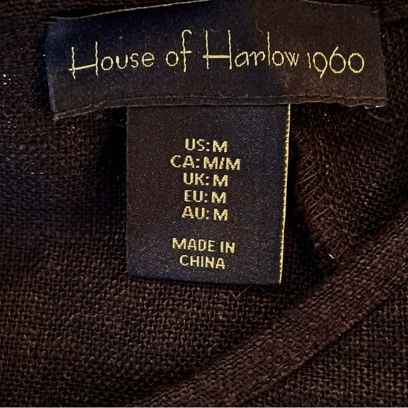 House of Harlow 1960 Linen Top - Picture 7 of 11